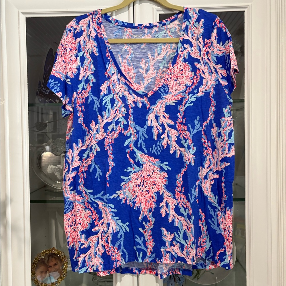 Lilly Pulitzer Short Sleeve V-Neck Top